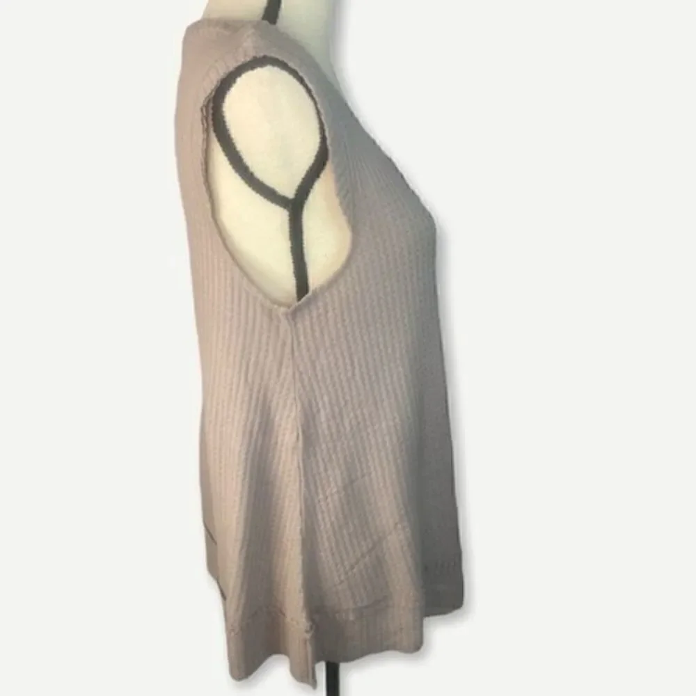 Xhilaration Thermal Knit Tank Pajama Top Tan Medium NWT